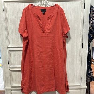 NWOT Tahari Linen Dress Size 2X